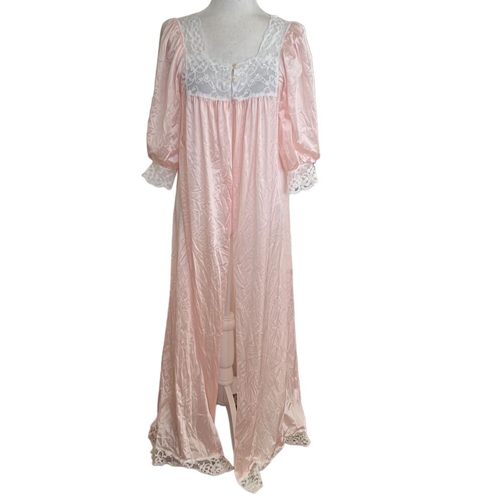 Miss Elaine over night gown pink union label vintage